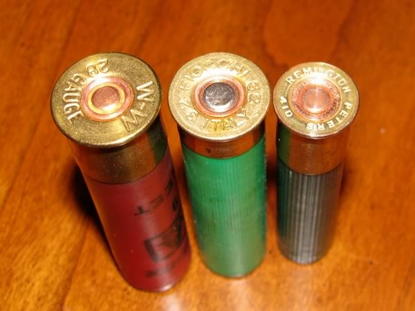 in 10, 12, 16, 28 and 410 gauge, that come in all different colors, but 20 ...